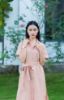 Ảnh của Đầm sơ mi tay ngắn cam sữa