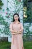 Ảnh của Đầm sơ mi tay ngắn cam sữa