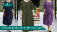 Những mẹo tạo điểm nhấn cho đầm linen đơn giản 